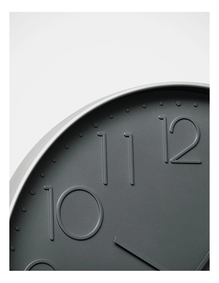 New Town Charcoal Clock 50cm Charcoal 5 New Town Charcoal Clock 50cm Charcoal - Image 3