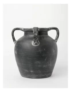 Heritage Kinross Terracotta Vase Large Black