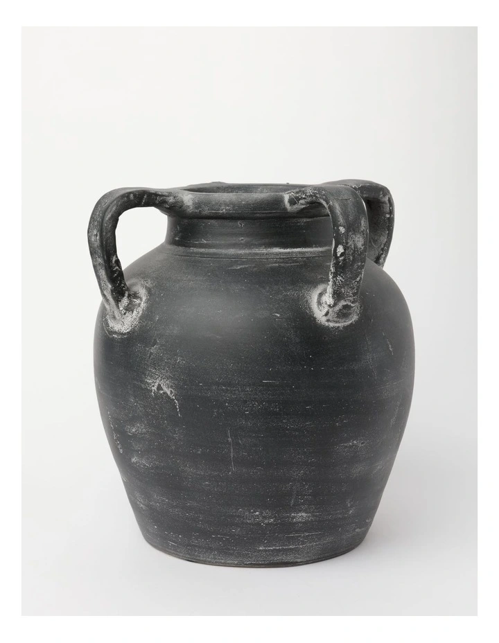 Heritage Kinross Terracotta Vase Large Black 4 Heritage Kinross Terracotta Vase Large Black - Image 2