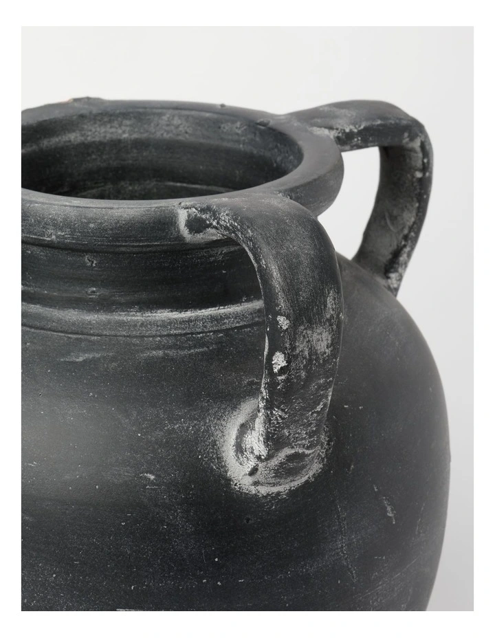 Heritage Kinross Terracotta Vase Large Black 5 Heritage Kinross Terracotta Vase Large Black - Image 3
