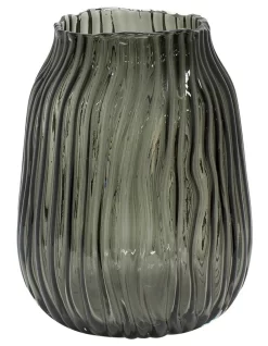 River Vase 15x20cm Black