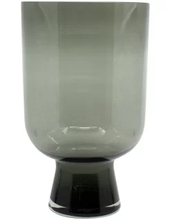 Edwin Vase/Candle Holder 21x33cm Smoke