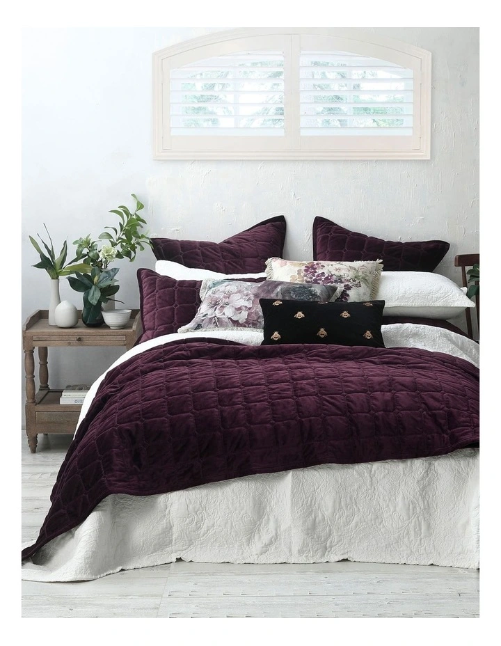 Meeka Coverlet Set In Port 3 Meeka Coverlet Set In Port