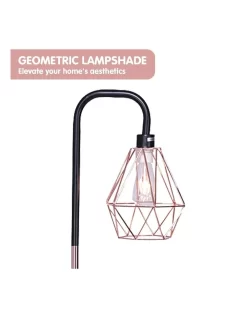 Geometric Rose Gold Floor Lamp With Marble Base -Household Items Shop 869502520 6 720x928