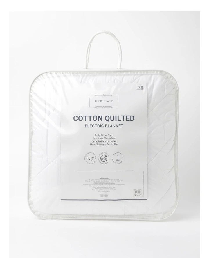 Heritage Cotton Quilted Electric Blanket 3 Heritage Cotton Quilted Electric Blanket