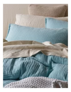 Alawa Cotton Gauze Quilt Cover Set Blue -Household Items Shop 871757560 871758190 3 720x928