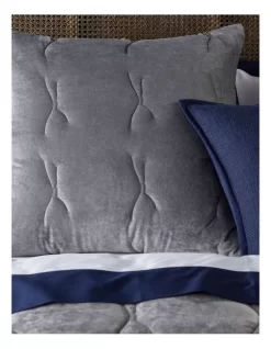 Heritage Daphne Velvet Coverlet Silver -Household Items Shop 871759810 886652020 4 720x928