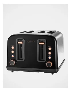 4 Slice Toaster Black CT010B
