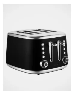 Retro 4 Slice Toaster Black CT004B -Household Items Shop 874961650 3 1 720x928