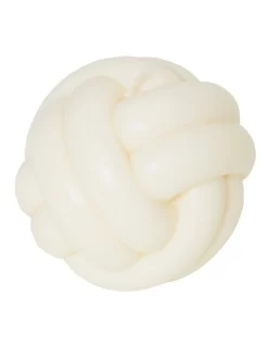 Blobbies In Knots Candle White