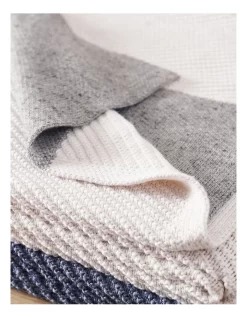 Calvin Klein Chevron Knit Throw Light Grey 7 Calvin Klein Chevron Knit Throw Light Grey -Household Items Shop 881763310 881769160 3 720x928