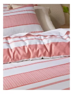 Porter Stripe Cotton Quilt Cover Set In Pink/White -Household Items Shop 882575290 911539180 3 720x928
