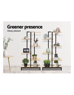 Multi-Tier Indoor Outdoor Metal Wooden Plant Stands Garden Shelf -Household Items Shop 882963460 5 720x928