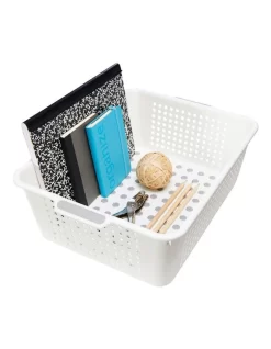 Medium Storage Basket White -Household Items Shop 883463860 4 720x928