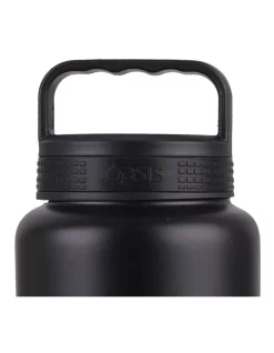 Oasis Stainless Steel Double Wall Insulated "Titan" Drink Bottle 1.2L Black -Household Items Shop 883464490 3 720x928