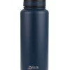 Oasis Stainless Steel Double Wall Insulated "Titan" Drink Bottle 1.2L Navy