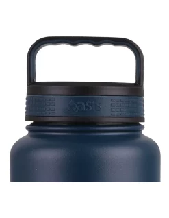 Oasis Stainless Steel Double Wall Insulated "Titan" Drink Bottle 1.2L Navy -Household Items Shop 883464580 3 720x928