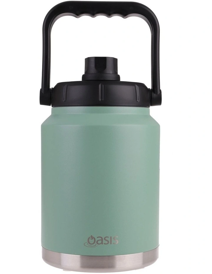 Oasis Stainless Steel Double Wall Insulated Jug W/ Carry Handle 2.1L Sage Green 3 Oasis Stainless Steel Double Wall Insulated Jug W/ Carry Handle 2.1L Sage Green