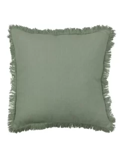 Fringe Cushion 55cm Sage