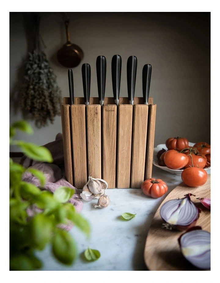 Signature Book Knife Block 7pc Set Oak 7 Signature Book Knife Block 7pc Set Oak - Image 5