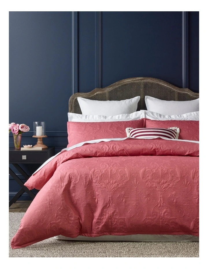 Heritage Everly Quilt Cover Pink 3 Heritage Everly Quilt Cover Pink