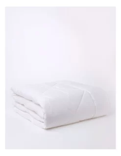 Australian Wool Rich Cotton Quilt In White