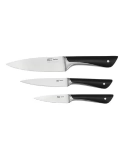 The Starter Knife Set Of 3 In Stainless Steel