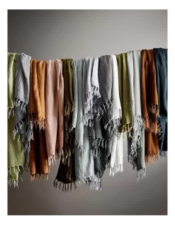 Vintage Linen Fringe Throw In Bronze 5 Vintage Linen Fringe Throw In Bronze -Household Items Shop 888099400 888099850 2 720x928