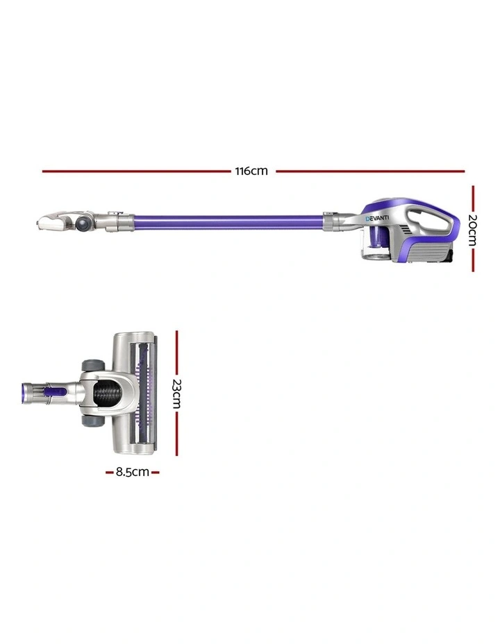 Cordless Stick Handheld Vacuum Cleaner VAC-CL-FT-150-GY-PP 4 Cordless Stick Handheld Vacuum Cleaner VAC-CL-FT-150-GY-PP - Image 2