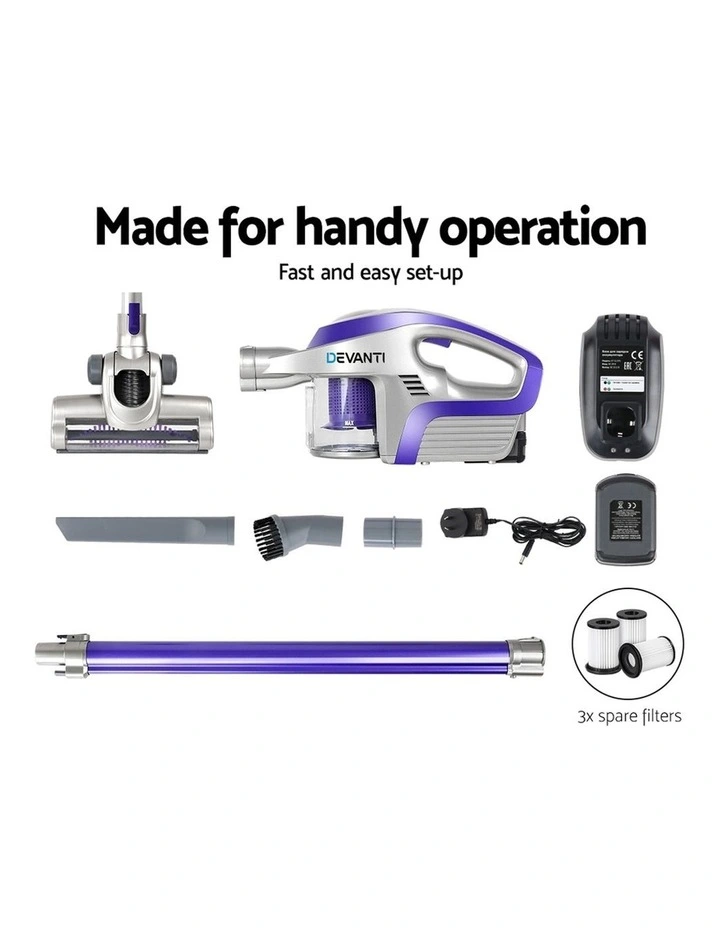 Cordless Stick Handheld Vacuum Cleaner VAC-CL-FT-150-GY-PP 9 Cordless Stick Handheld Vacuum Cleaner VAC-CL-FT-150-GY-PP - Image 7