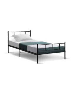 Sol Metal Bed Frame Single Size Black