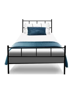Sol Metal Bed Frame Single Size Black -Household Items Shop 888188950 4 720x928