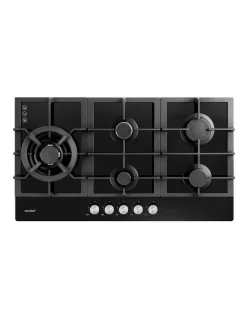 5 Burner Gas Cooktop Black NG LPG CGH90095G