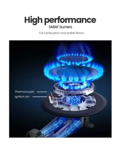 5 Burner Gas Cooktop Black NG LPG CGH90095G -Household Items Shop 888623020 6 720x928