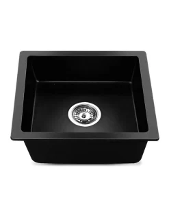 Stone Kitchen Sink 46X41MM Granite Black -Household Items Shop 888634360 4 720x928
