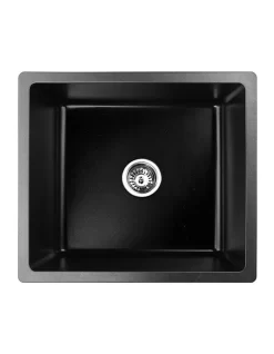 Stone Kitchen Sink 46X41MM Granite Black -Household Items Shop 888634360 5 720x928