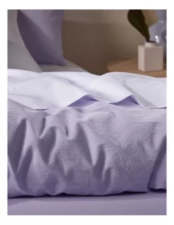 Stonewashed 250TC Cotton Quilt Cover Set In Purple -Household Items Shop 889068520 911539540 3 720x928