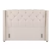 Luxor Tufted & Wing Headboard 120 Flaxen