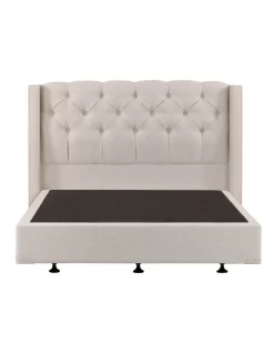 Luxor Tufted & Wing Headboard 120 Flaxen -Household Items Shop 893596420 3 720x928