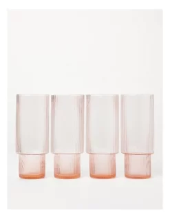 Ritual High Ball Set Of 4 In Pink -Household Items Shop 896253670 3 720x928