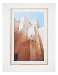 Desert Buildings Wall Art 60x90x4cm In Multi