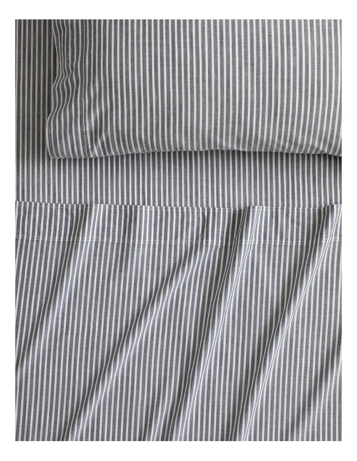 Reilly Stripe Sheet Set In Atlantic 5 Reilly Stripe Sheet Set In Atlantic - Image 3