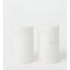 Heritage Marble Salt & Pepper Mills In White