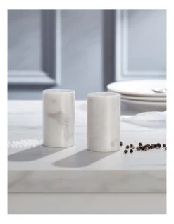 Heritage Marble Salt & Pepper Mills In White -Household Items Shop 896734000 4 720x928