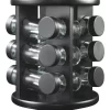 Spice Stand 12 Jar In Black