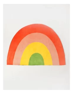 Happiness Rainbow Rug 135x95cm In Multi