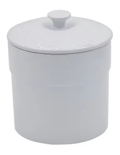 Canister 15cm In White