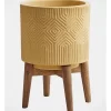 Marella 36.5x26x26cm Planter Pot On Wooden Stand Small In Brown 1 Marella 36.5x26x26cm Planter Pot On Wooden Stand Small In Brown -Household Items Shop 897920020 1 1 720x928