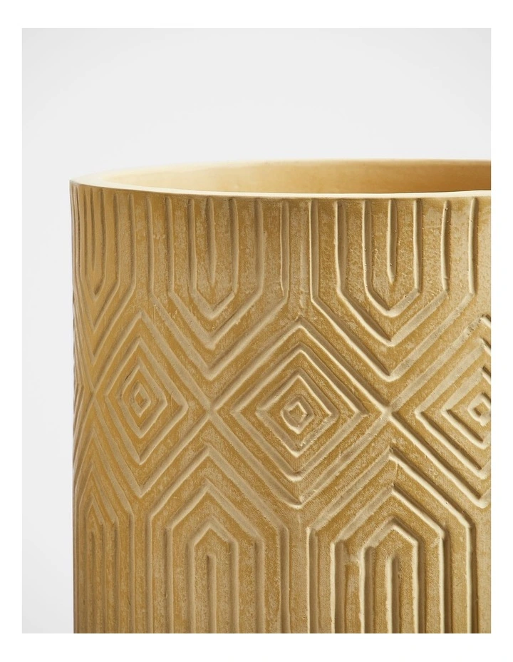 Marella 36.5x26x26cm Planter Pot On Wooden Stand Small In Brown 5 Marella 36.5x26x26cm Planter Pot On Wooden Stand Small In Brown - Image 3