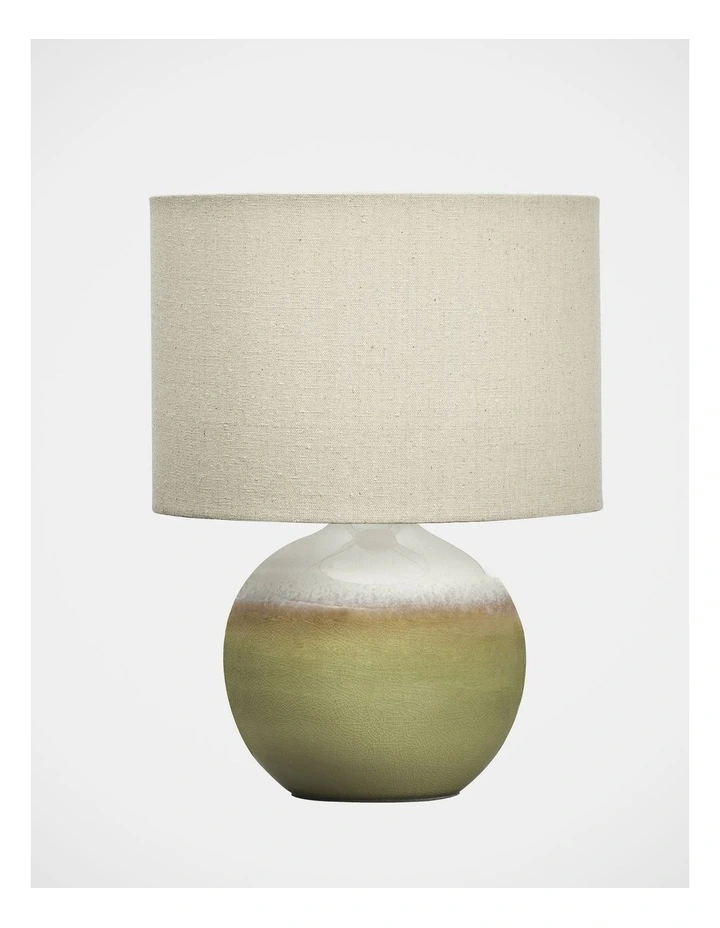 Douglas Green Stain Ceramic Table Lamp 37x27x27cm In Natural 3 Douglas Green Stain Ceramic Table Lamp 37x27x27cm In Natural